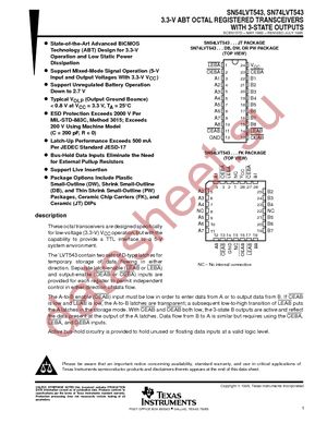 SN74LVT543DWR datasheet  